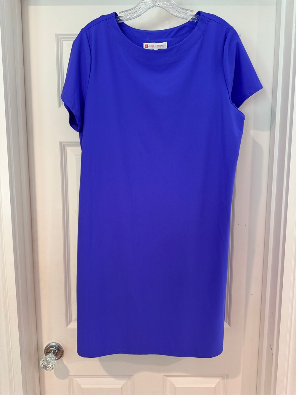 NWT Jude Connally Purple Iris Ella Short Sleeve Dress.XL